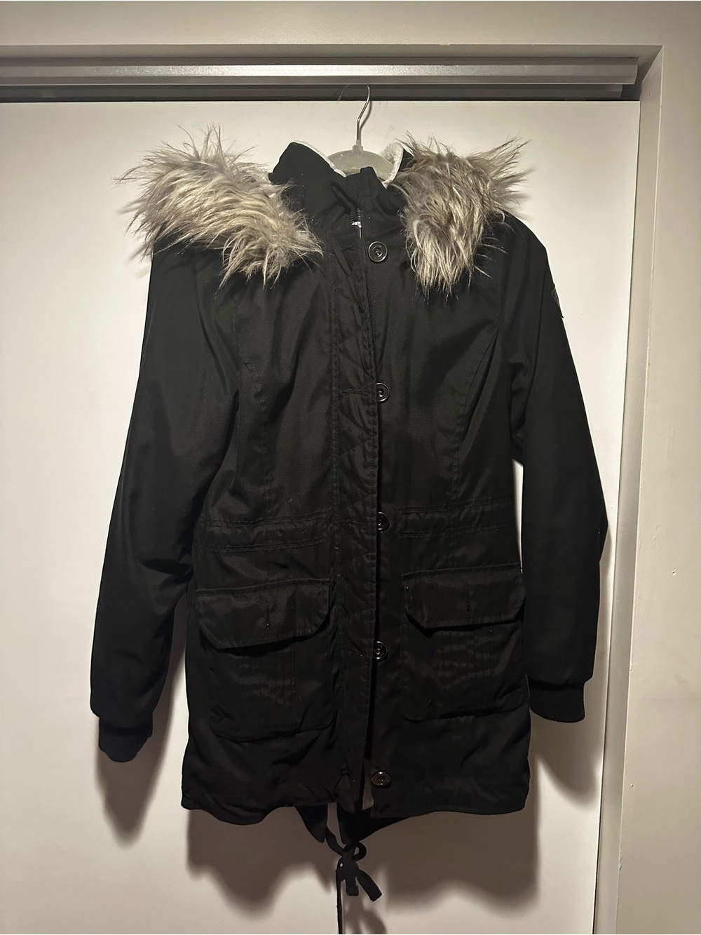 Hollister Faux-Fur Hooded Parka Jacket - Women